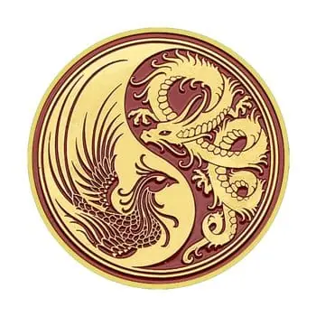 Feng shui commemorative coin example