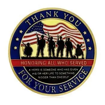 Veteran thank you coin example